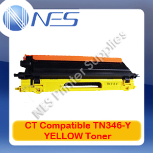 CT TN346Y A-Grade Compatible YELLOW High Yield Toner for Brother HL-L8250CDN/HL-L8350CDW/MFC-L8600CDW/MFC-L8850CDW TN346 (3.5K)